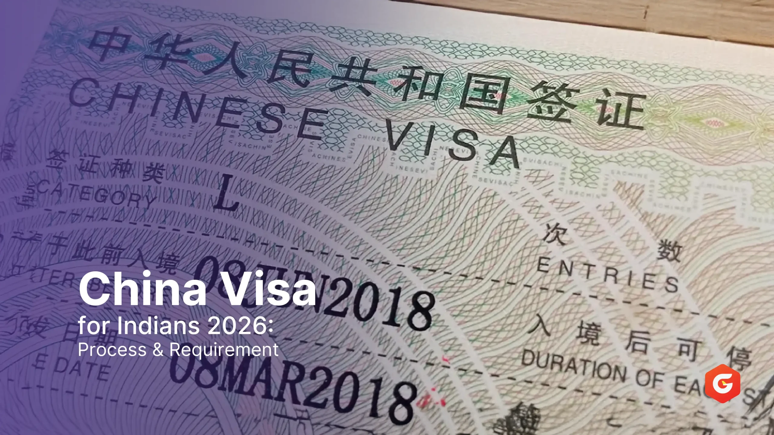 China Visa for Indians 2026 Process & Requirements