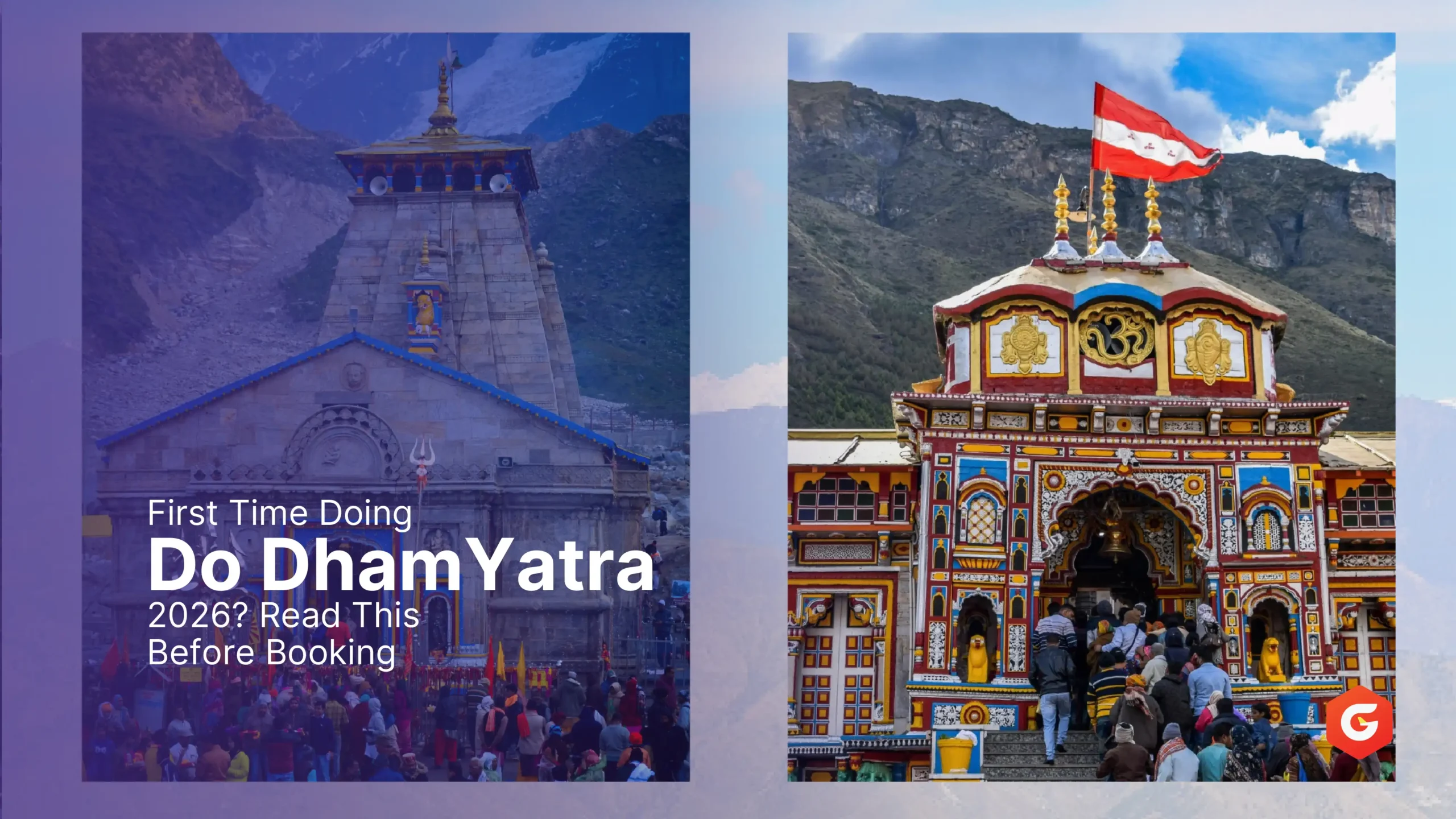 Do Dham Yatra 2026 route map covering Kedarnath and Badrinath
