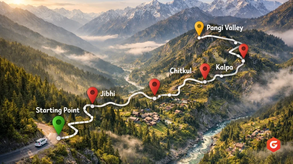 Route Overview of This Himachal Offbeat Itinerary