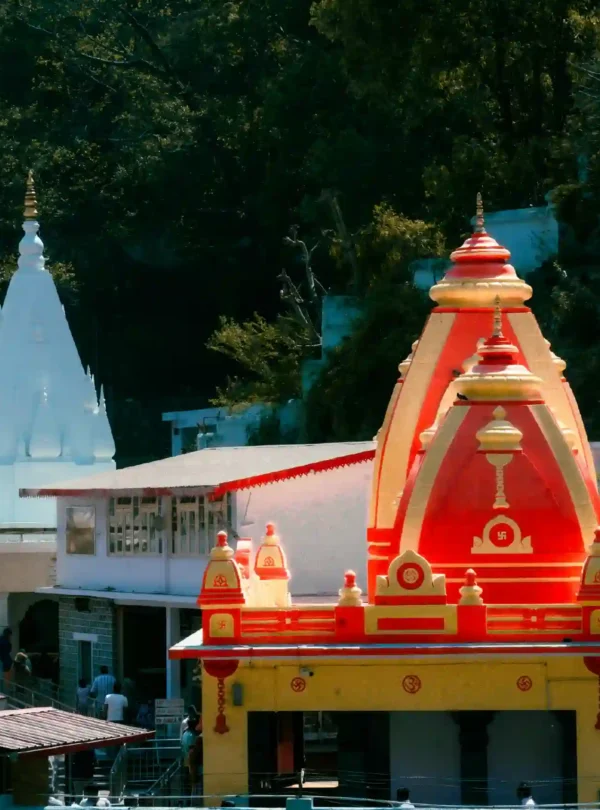 Main temple at Kainchi Dham ashram dedicated to Neem Karoli Baba in Uttarakhand