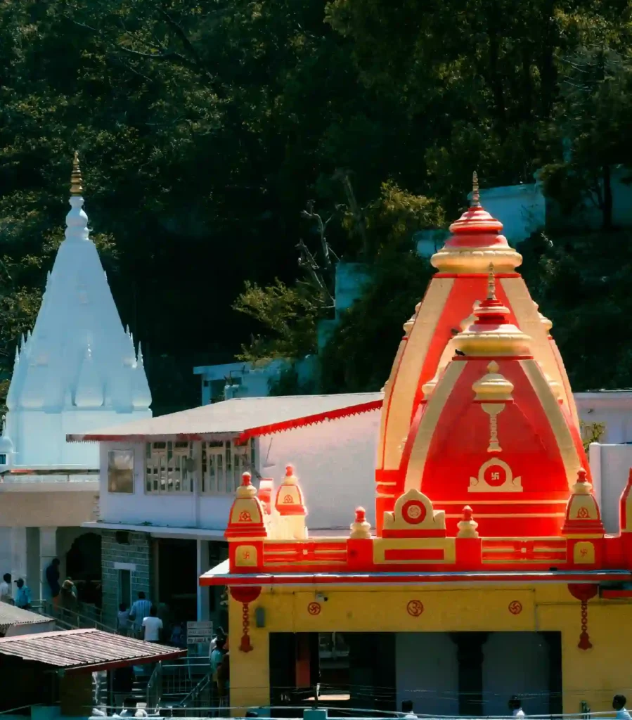 Main temple at Kainchi Dham ashram dedicated to Neem Karoli Baba in Uttarakhand