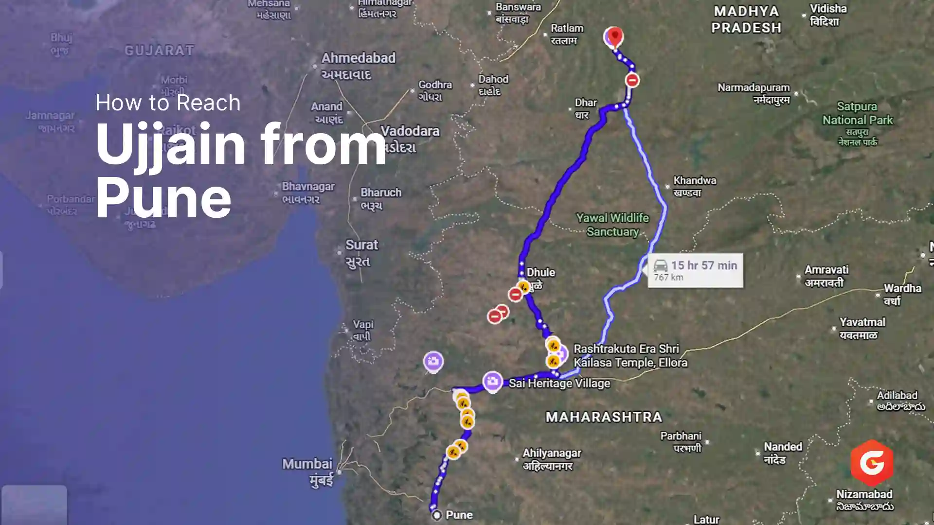 How to Reach Ujjain from Pune