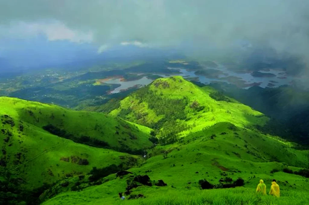 Wayanad Kerala hill station surrounded by lush green mountains